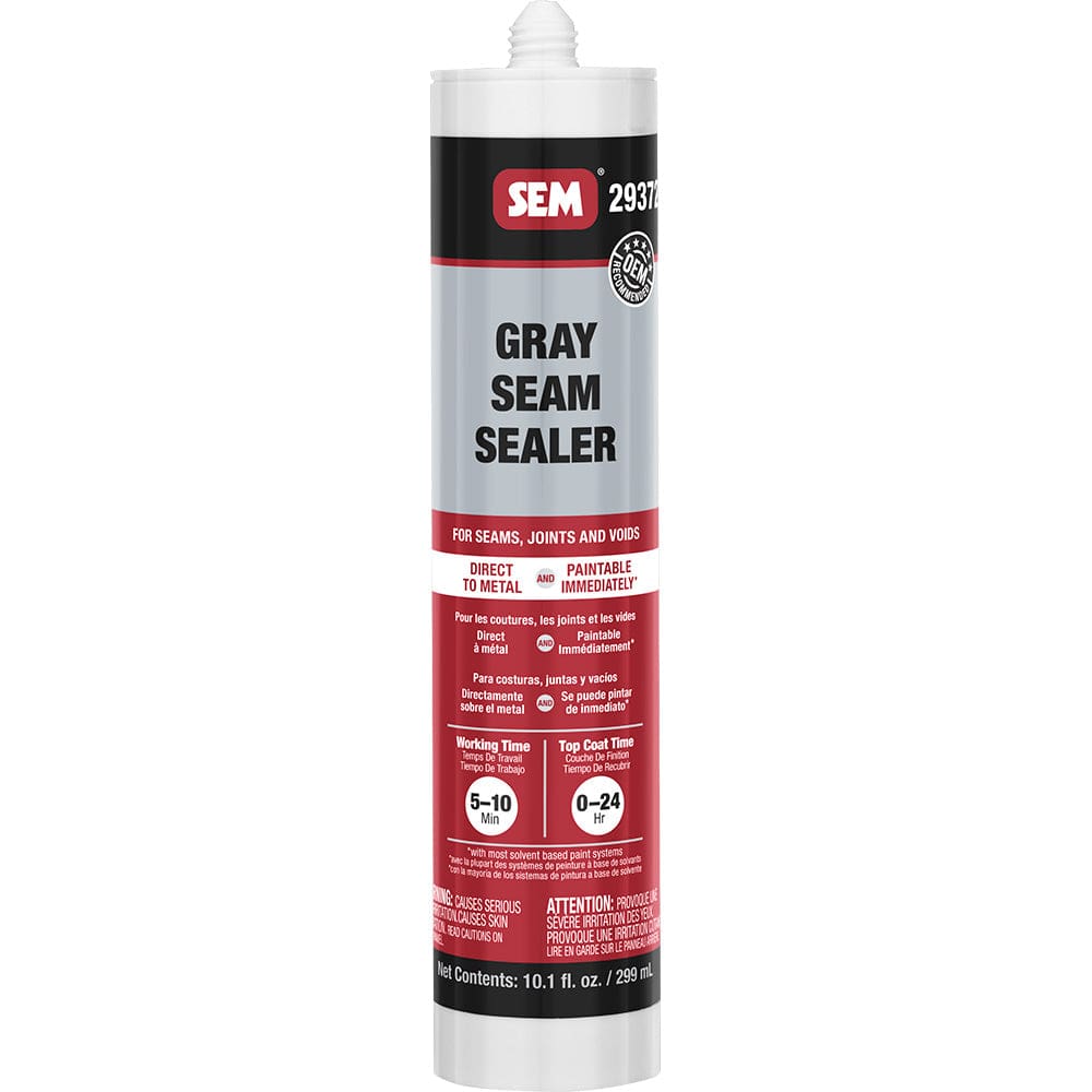 SEM Products Qualifies for Free Shipping SEM 1K Seam Sealer 10.1 oz Tube Gray #29372