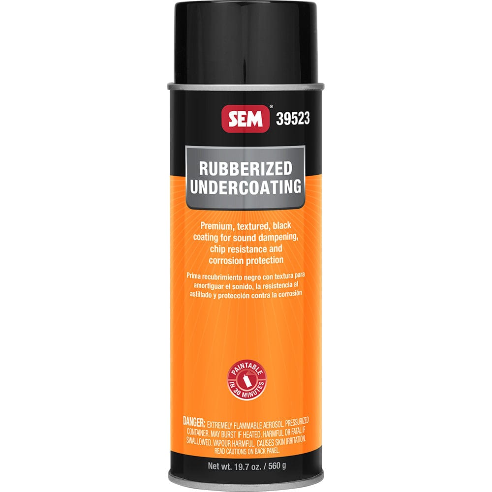 SEM Products Qualifies for Free Shipping SEM Rubberized Undercoating 24 oz Aerosol Can Black #39523