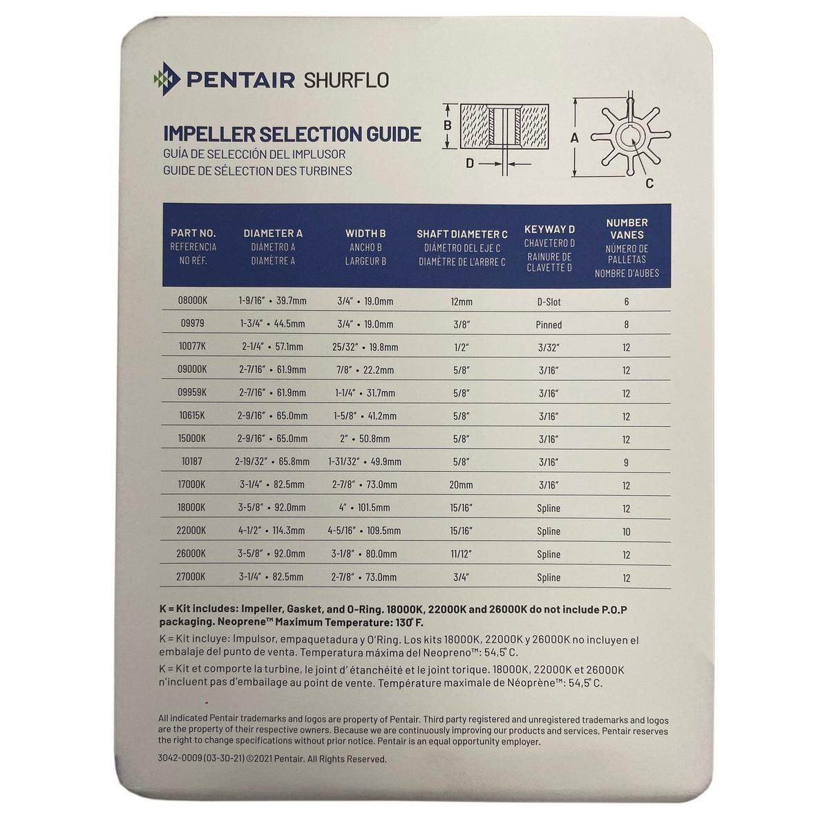 Sherwood Qualifies for Free Shipping Sherwood Pump Impeller Kit with O-Ring #08000K