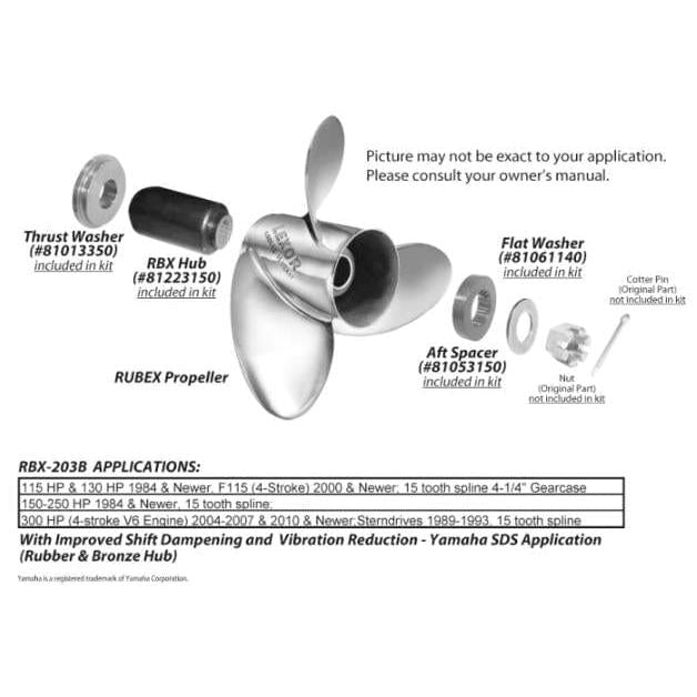 Solas Qualifies for Free Shipping Solas Hub Kit Yamaha 150-300HP #RBX-203B