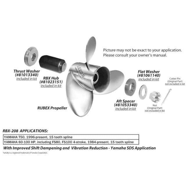 Solas Qualifies for Free Shipping Solas Hub Kit Yamaha 60-90HP D Series #RBX-208
