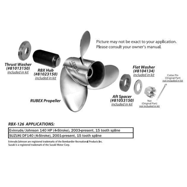 Solas Qualifies for Free Shipping Solas/Rubex Hub Kit Johnson/Evinrude/Suzuki 140HP #RBX-126