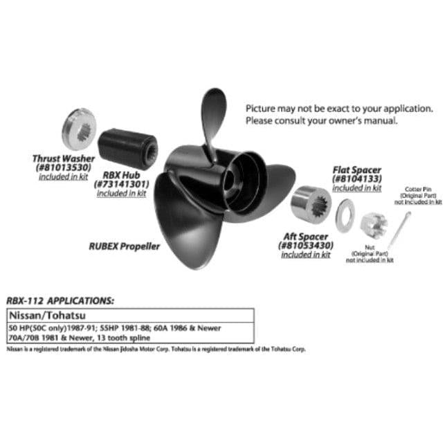 Solas Qualifies for Free Shipping Solas/Rubex Hub Kit Nissan/Tohatsu 50-70HP #RBX-112