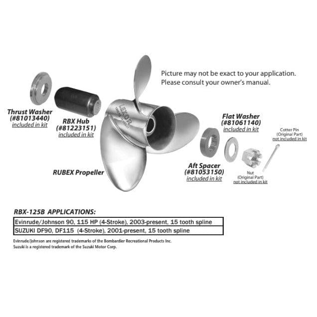 Solas Qualifies for Free Shipping Solas Series D: BRP J/E Suzuki 15-Tooth 4-1/4" Gearcase #RBX-125B
