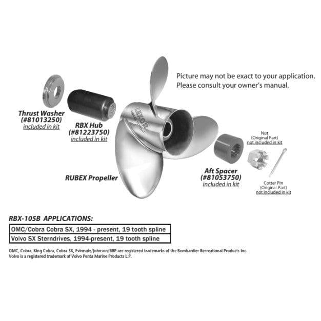 Solas Qualifies for Free Shipping Solas Series E: OMC Cobra Volvo 19-Tooth 4-3/4" Gearcase #RBX-105B