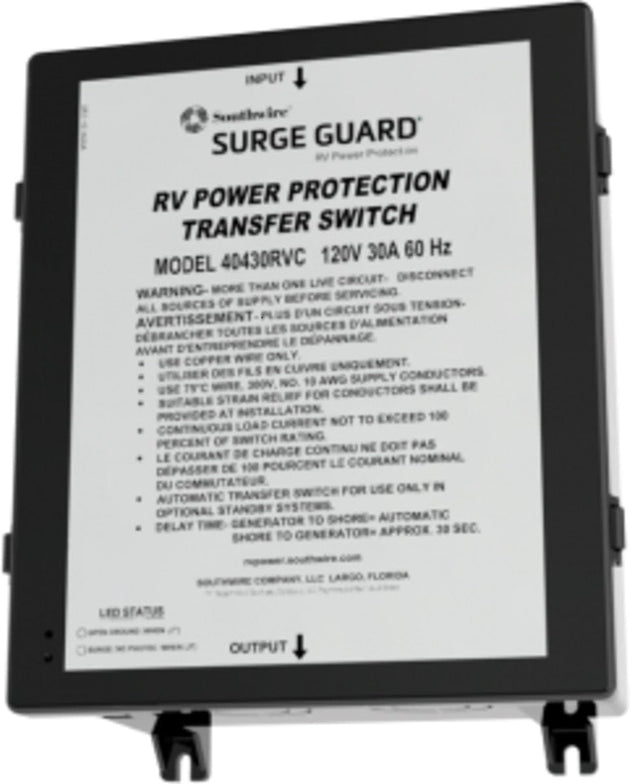 Southwire Qualifies for Free Shipping Southwire 30a Auto-Transfer Switch RVC/CC C3 Contat #40430RVC1