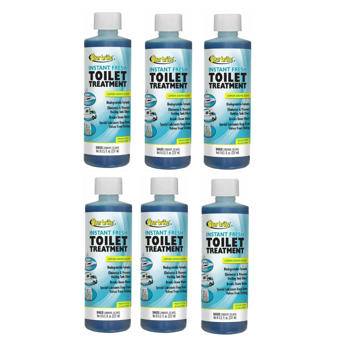 Star Brite Qualifies for Free Shipping Star Brite Instant Fresh Toilet Treatment 8 oz 6-pk Lemon #071761