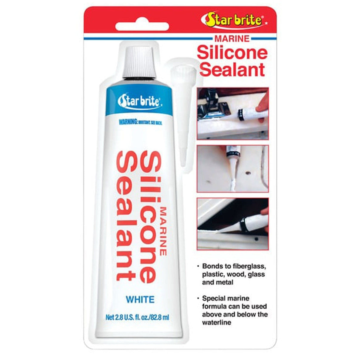 Star Brite Qualifies for Free Shipping Star Brite Silicone Sealant 2.8 oz White #082101
