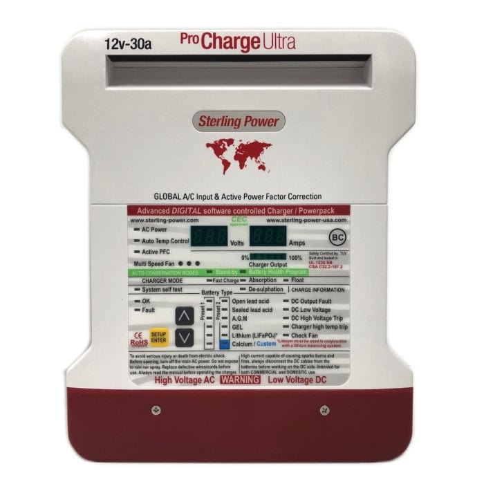 Sterling Power Qualifies for Free Shipping Sterling Power Pro Charge Ultra 12v 30a 3 Bank Charger #PCU1230PLUS