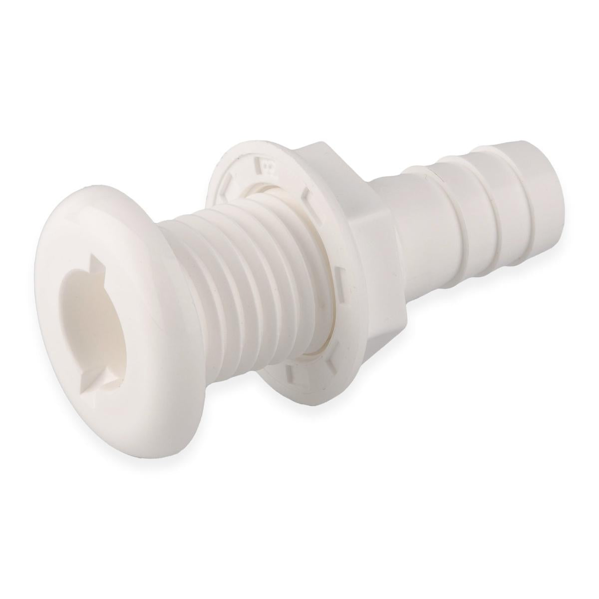 T-H Marine Qualifies for Free Shipping T-H Marine Straight Thru-Hull Connector 3/4" White Bulk #TH-752-B
