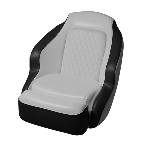 Taco Metals Oversized - Not Qualified for Free Shipping Taco Anclote Diamond Bucket Seat White/Black #BA1-25WHT-BLK