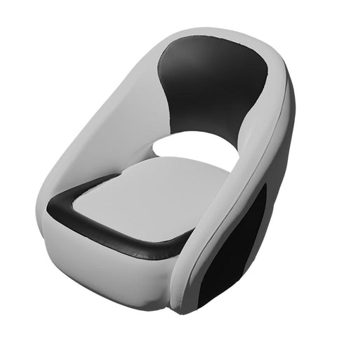 Taco Metals Oversized - Not Qualified for Free Shipping Taco Caladesi Smooth Bucket Seat White/Black #BA2-25WHT-BLK