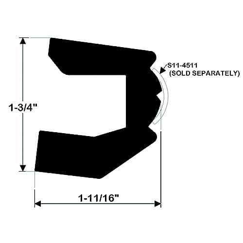 Taco Metals Qualifies for Free Shipping Taco Metals 1-3/4" White 20' Rigid Rub Rail #V21-9647WHA20D