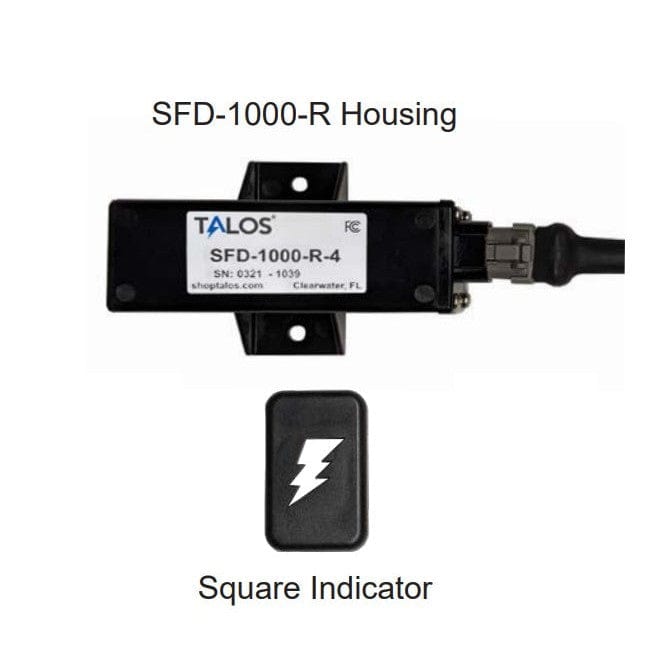 Talos Qualifies for Free Shipping Talos SFD1000R Black Rectangular Lightning Detector with 20' Cable #1516