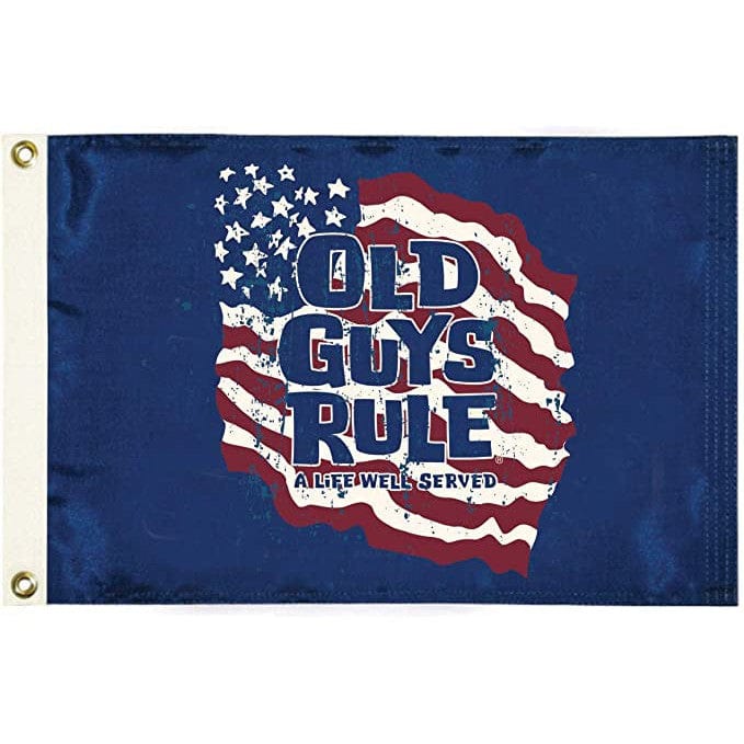 Taylor Made Qualifies for Free Shipping Taylor Made Old Guys Rull Life Well Served 12" x 18" Flag #5630