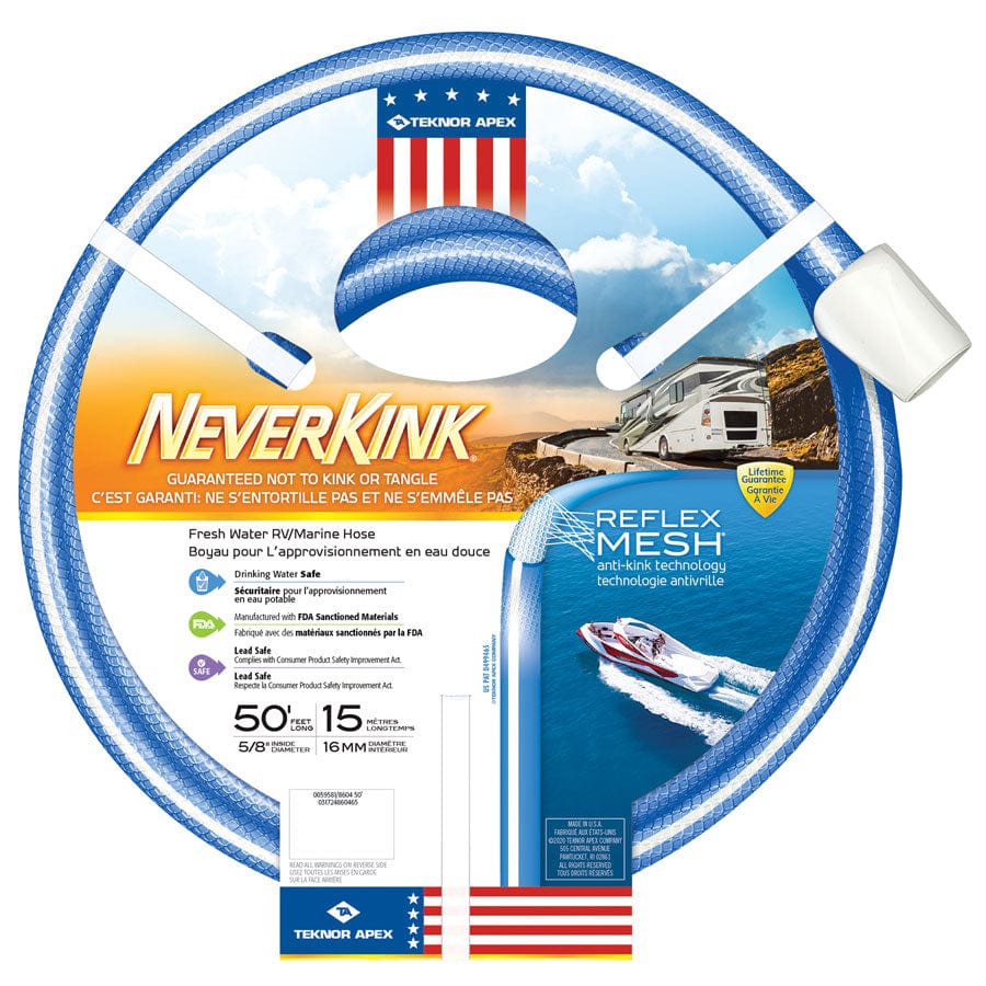 Teknor Apex Qualifies for Free Shipping Teknor Apex NeverKink RV/Marine Water Hose 5/8" x 50' #8604-50