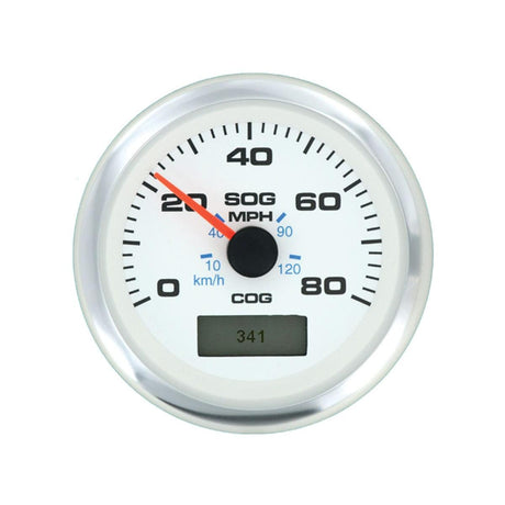 Teleflex Qualifies for Free Shipping Teleflex GPS Speedometer White Premier 80 MPH #781-625-080P