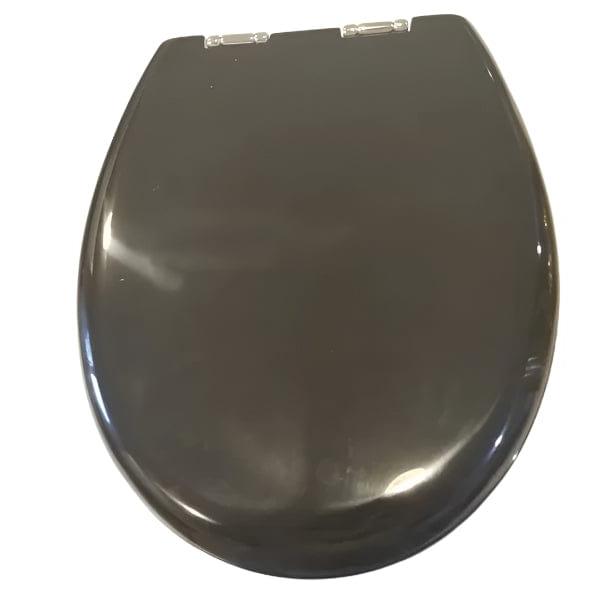 Thetford Qualifies for Free Shipping Thetford 38132 Black Toilet Seat & Cover with Chrome Hinges #T-278N