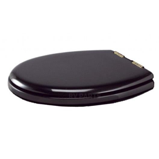 Thetford Qualifies for Free Shipping Thetford 38132 Black Toilet Seat & Cover with Chrome Hinges #T-278N