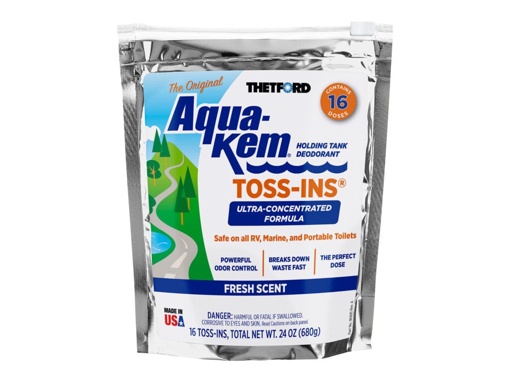 Thetford Qualifies for Free Shipping Thetford Aquakem Tossins Fresh Scent 12-pk #96904