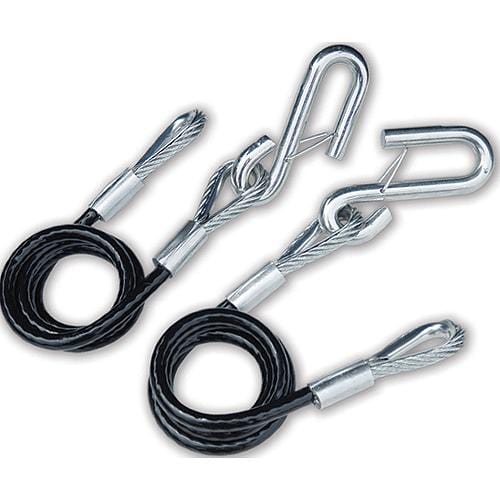 Tie Down Engineering Qualifies for Free Shipping Tie Down 36" Black Vinyl Jacketed Hitch Cables with S Hooks 2-pk #59545