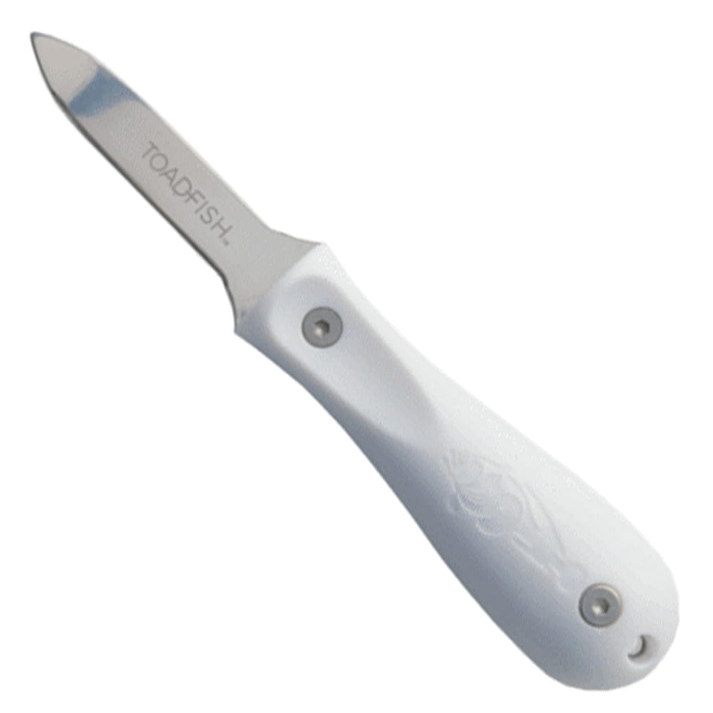 Toadfish Qualifies for Free Shipping Toadfish Pro Edition Oyster Knife White #1005