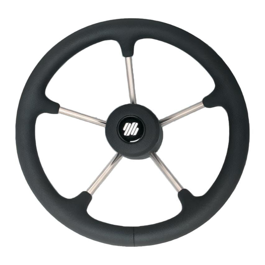 Uflex USA Not Qualified for Free Shipping Uflex 13.8" Diameter 5-Spoke Black Polished #V70B