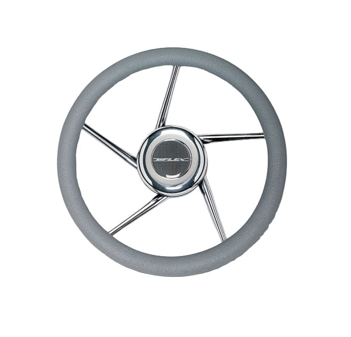Uflex USA Qualifies for Free Shipping Uflex Steering Wheel Grey Poly Grip 5 SS Spokes #V03