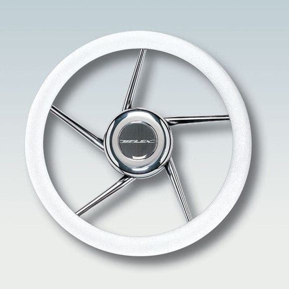 Uflex USA Qualifies for Free Shipping Uflex Steering Wheel White Poly Grip 5 SS Spokes #V02