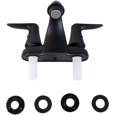 Valterra Qualifies for Free Shipping Valterra Catalina 2-Handle Low Arc Lavatory Faucet Matte Black #PF222706