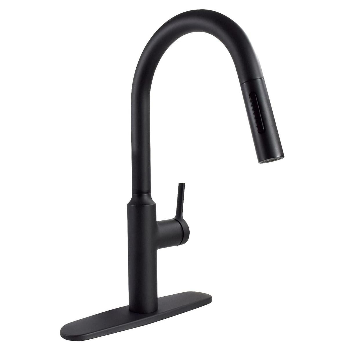 Valterra Qualifies for Free Shipping Valterra Premium Single Handle Pull-Down Kitchen Faucet Matte Black #PF231761