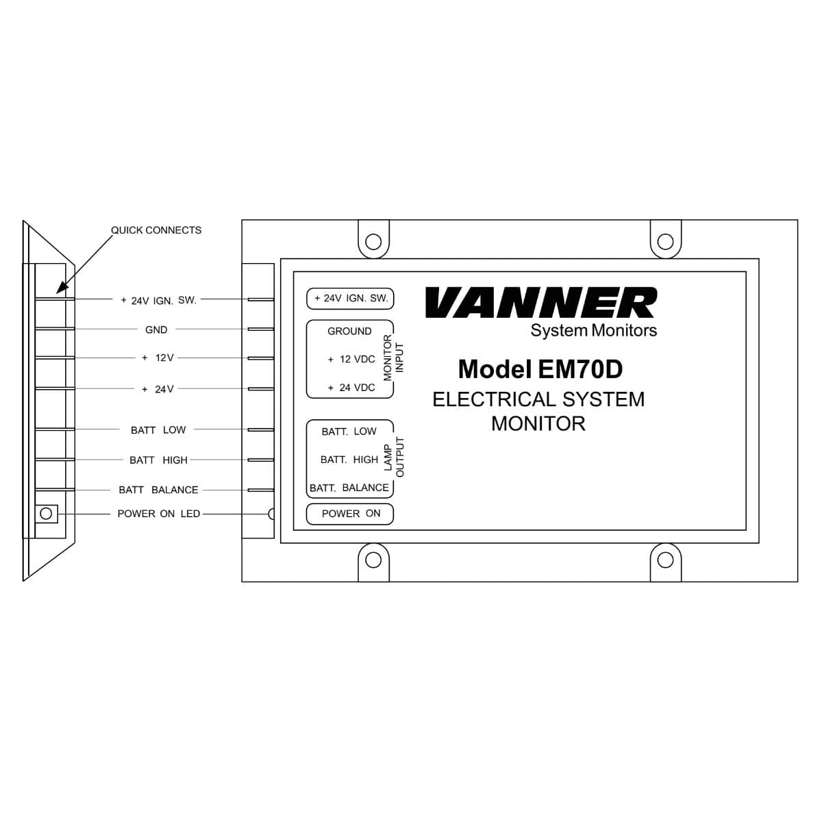 Vanner Qualifies for Free Shipping Vanner 24v Battery Equalizer System Monitor #EM70D