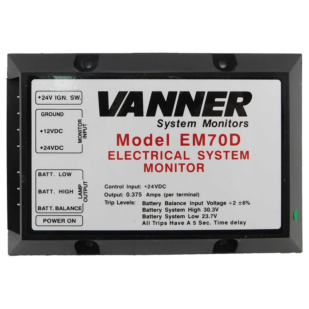 Vanner Qualifies for Free Shipping Vanner 24v Battery Equalizer System Monitor #EM70D