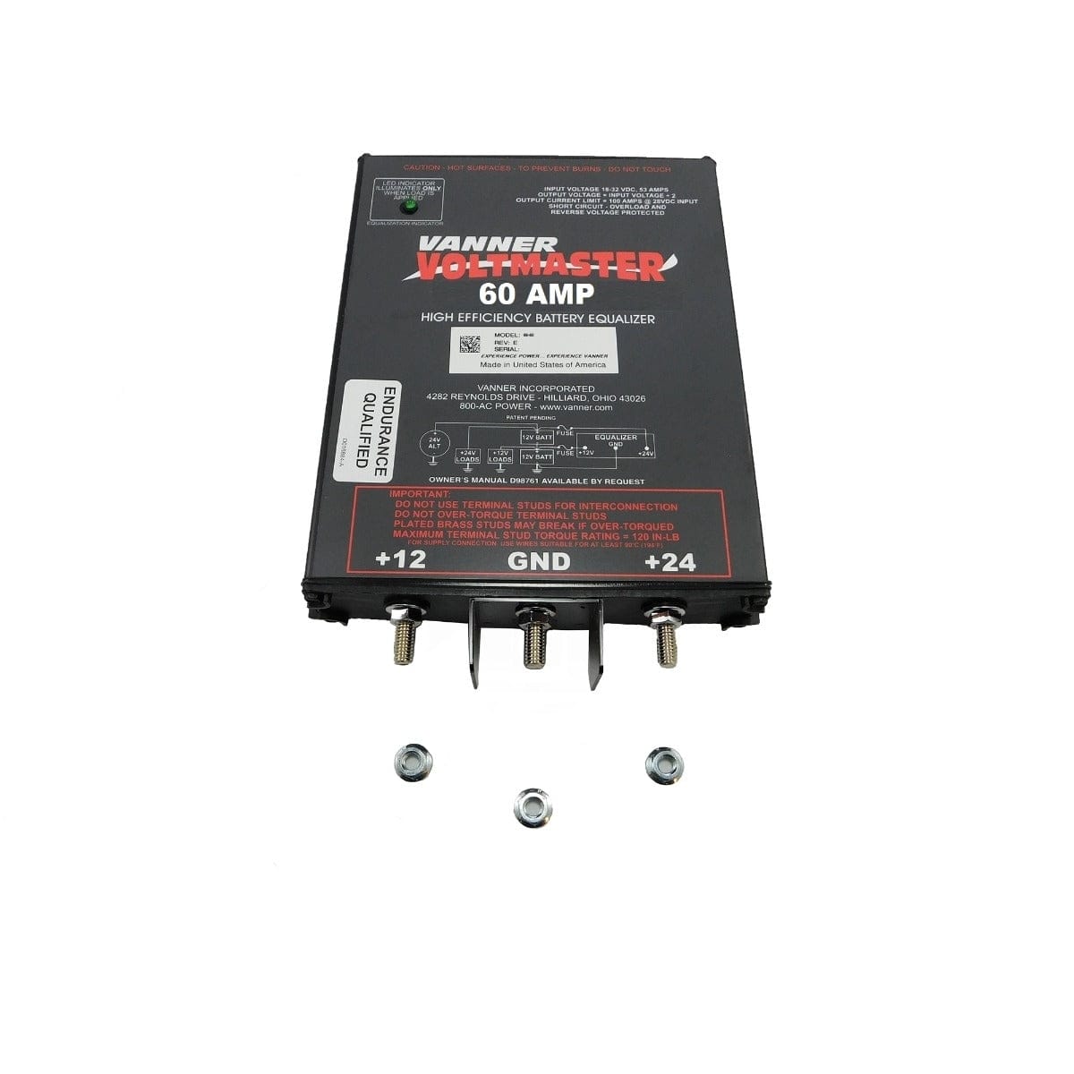 Vanner Qualifies for Free Shipping Vanner 24v Input to 12v Output Battery Equalizer 60a #66-60