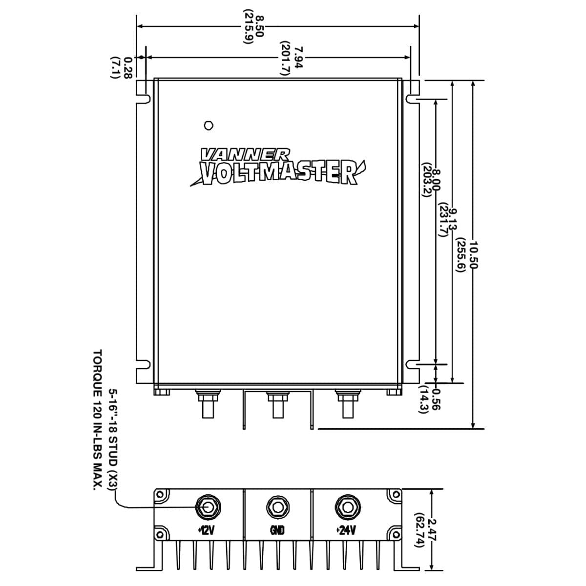 Vanner Qualifies for Free Shipping Vanner 24v Input to 12v Output Volt Battery Equalizer 60a #65-60