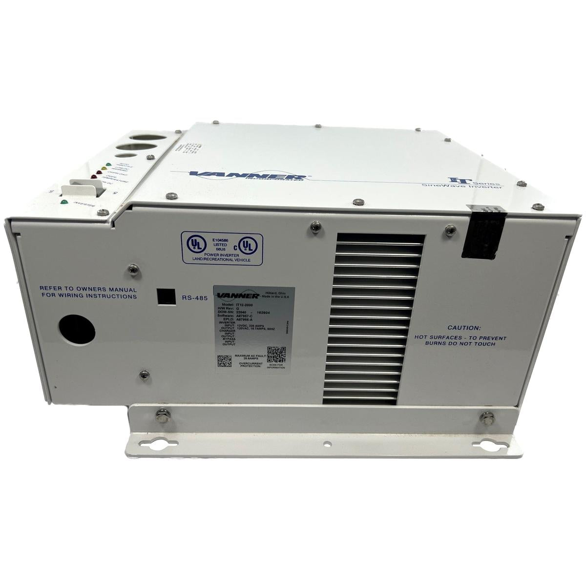 Vanner Oversized - Not Qualified for Free Shipping Vanner Power Inverter with 12v DC Input & 2000w #IT12-2000-01