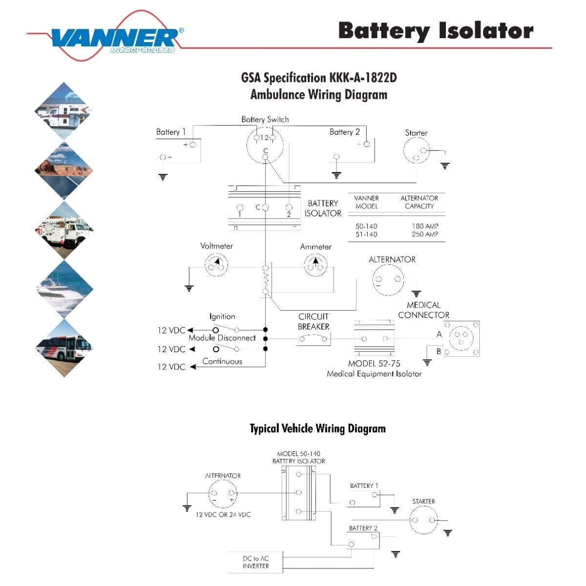 Vanner Qualifies for Free Shipping Vanner Schottky Isolator 2 Battery Bank 25a #51-140
