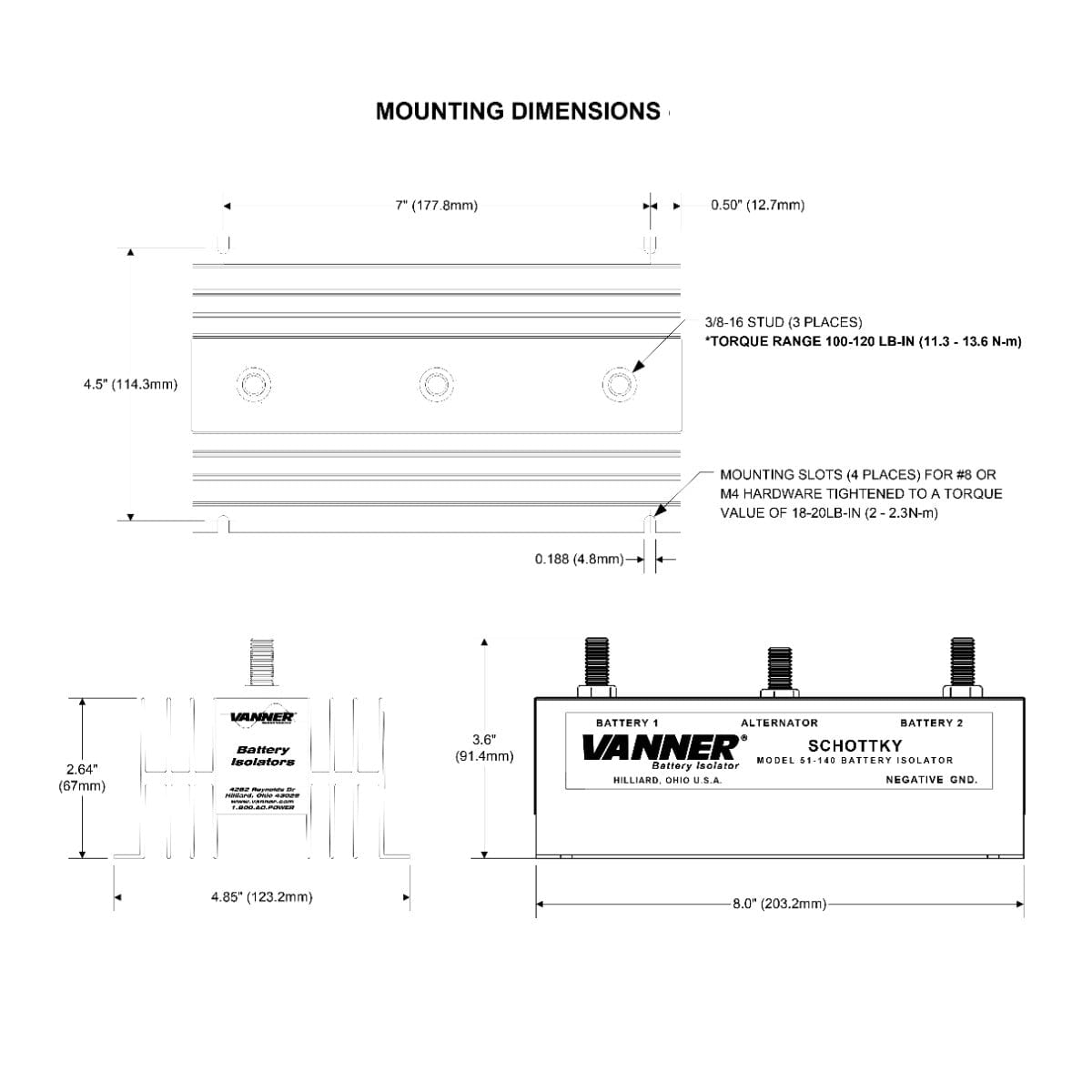 Vanner Qualifies for Free Shipping Vanner Schottky Isolator 2 Battery Bank 25a #51-140