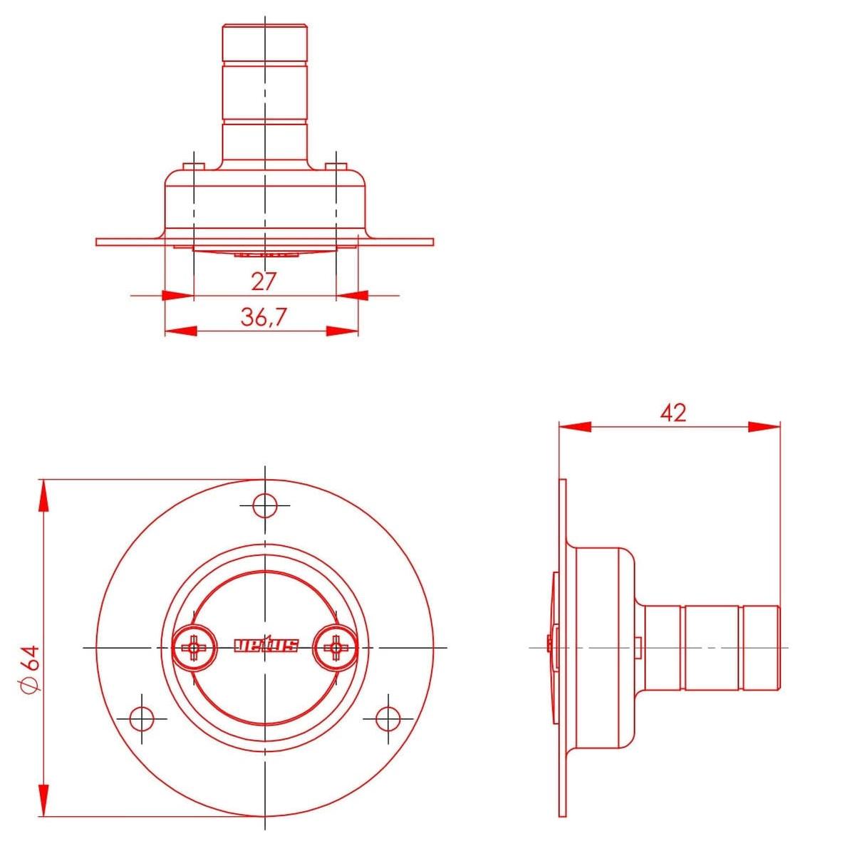 Vetus Qualifies for Free Shipping Vetus Breather Nipple SS 5/8" Straight #AB16S