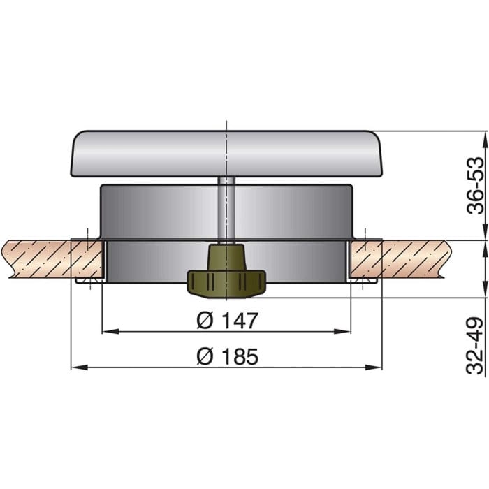 Vetus Qualifies for Free Shipping Vetus Stainless Steel Mushroom Deck Ventilator #DARTAGN1