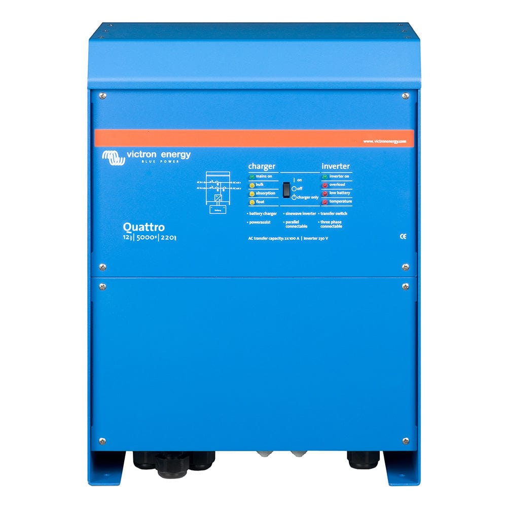 Victron Energy Truck Freight - Not Qualified for Free Shipping Victron Quattro 12/5000/220 100/100 120v Ve Bus UL458 #QUA125021102