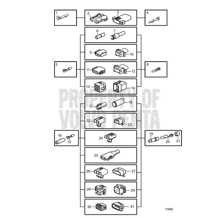 Volvo Penta Qualifies for Free Shipping Volvo Penta Connector Housing #948295