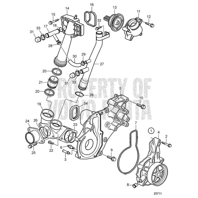 Volvo Penta Qualifies for Free Shipping Volvo Penta Coolant Pump #3803930