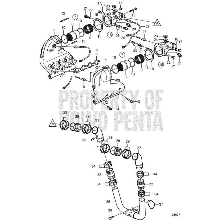 Volvo Penta Qualifies for Free Shipping Volvo Penta Exhaust Manifold #21669279