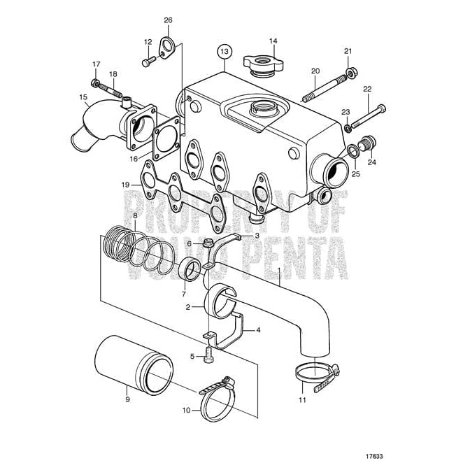 Volvo Penta Qualifies for Free Shipping Volvo Penta Heat Exchanger Housing #3581926