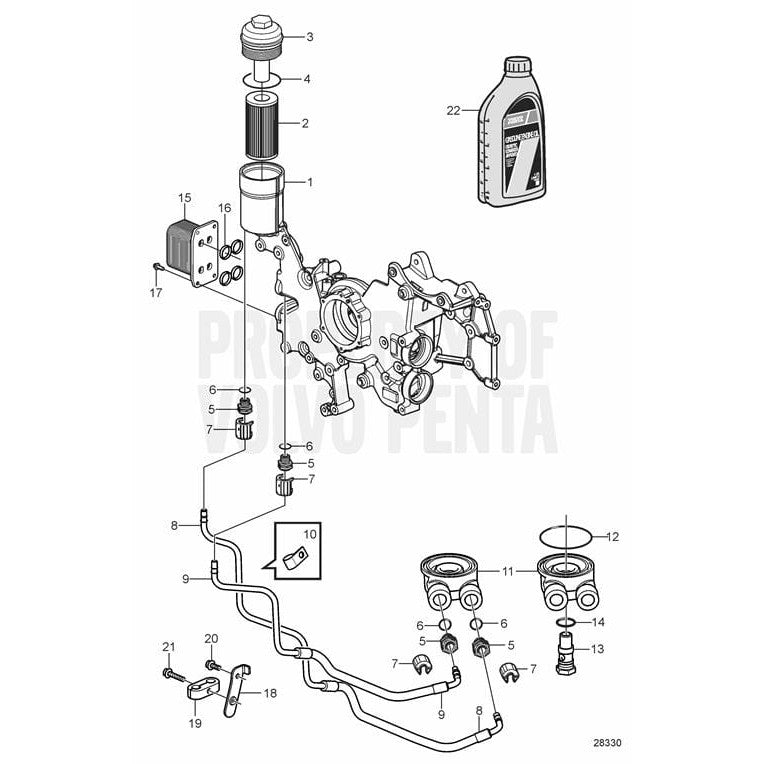 Volvo Penta Qualifies for Free Shipping Volvo Penta Oil Cooler #22029457