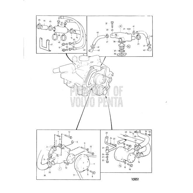 Volvo Penta Qualifies for Free Shipping Volvo Penta Thermostat Housing #855485