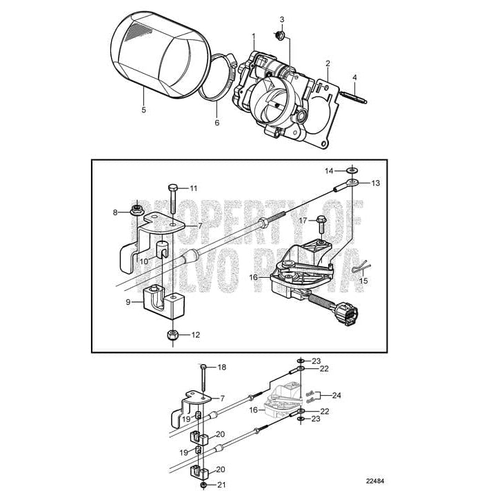 Volvo Penta Qualifies for Free Shipping Volvo Penta Throttle Body #3817844
