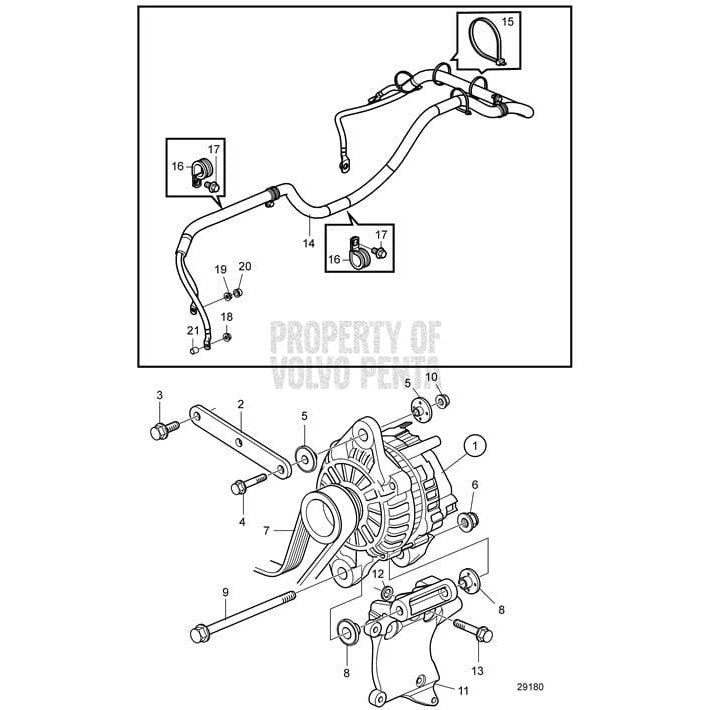 Volvo Penta Qualifies for Free Shipping Volvo Penta V-Ribbed Belt #20995830