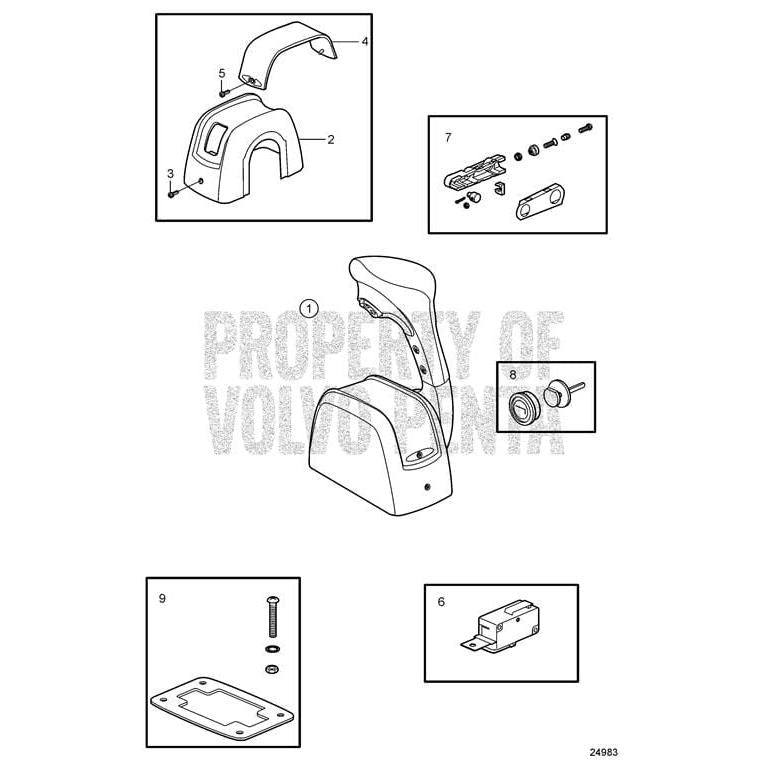 Volvo Penta Qualifies for Free Shipping Volvo Penta Xact Side Mount Control Extension & Button Kit #3817718